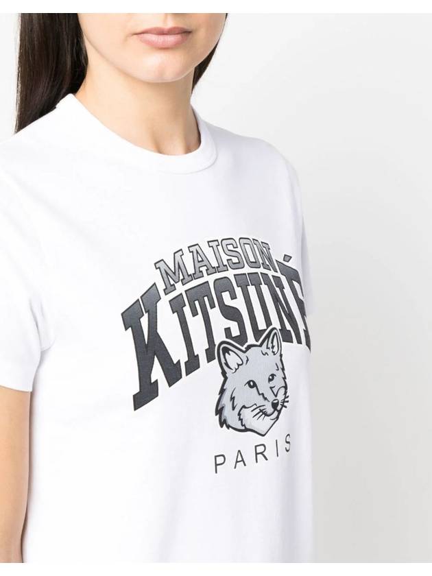 Campus Fox Classic Short Sleeve T-Shirt White - MAISON KITSUNE - BALAAN 6