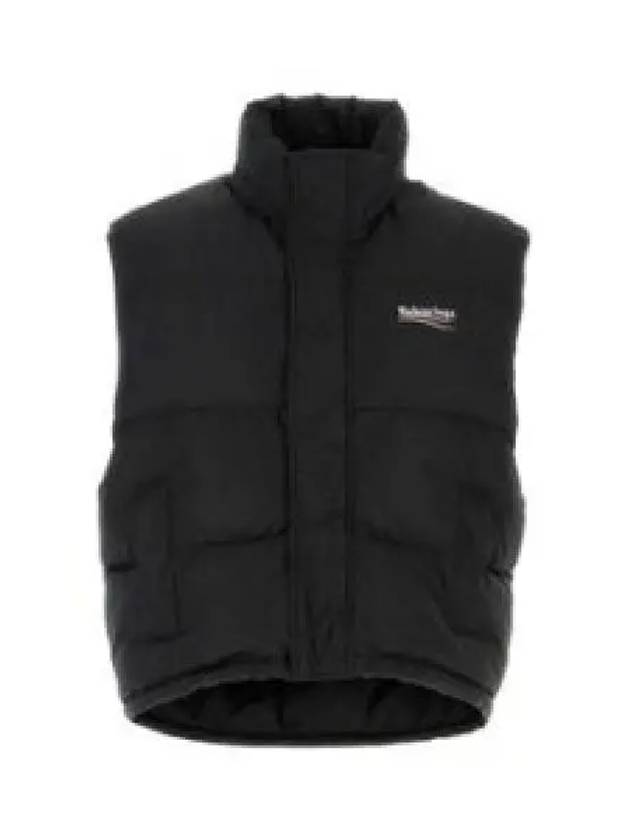 Cocoon Logo Print Padded Vest Black - BALENCIAGA - BALAAN 2