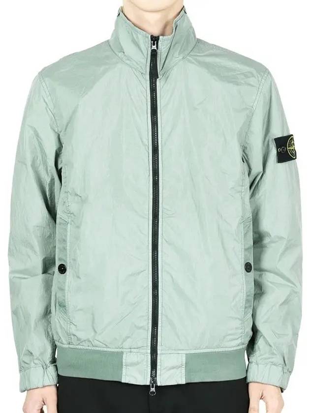 Crinkle Reps Wappen Bomber Jacket Sage Green - STONE ISLAND - BALAAN 2