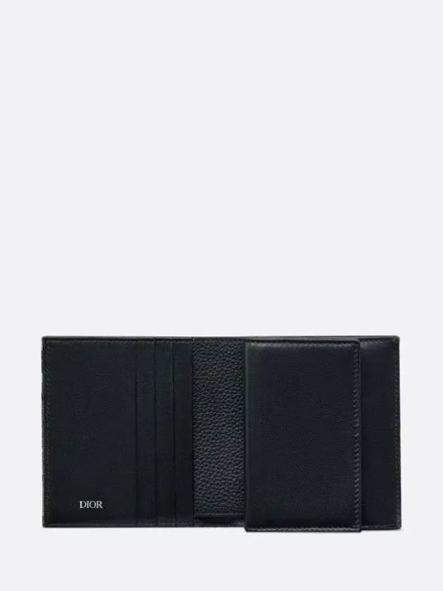 Compact Vertical Oblique Jacquard Card Wallet Black - DIOR - BALAAN 4