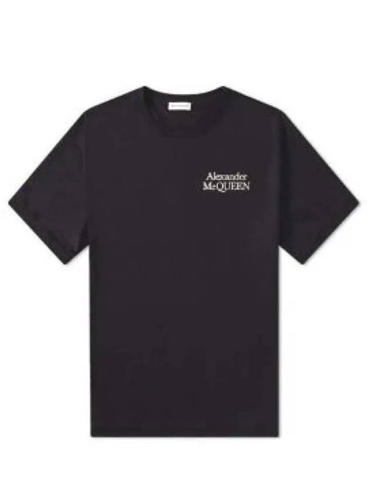 Logo Short Sleeve T-Shirt Black - ALEXANDER MCQUEEN - BALAAN 2