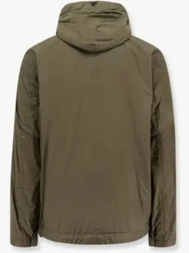 4100092 Crinkle Reps R-Ny Wind Resistant Anti-Drop Hooded Jacket Green - STONE ISLAND - BALAAN 3