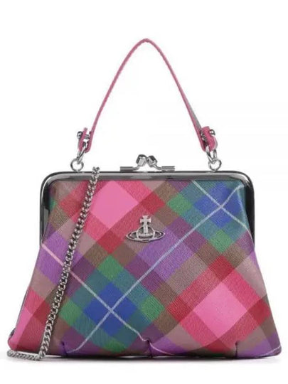 Granny Frame Check Tote Bag - VIVIENNE WESTWOOD - BALAAN 2