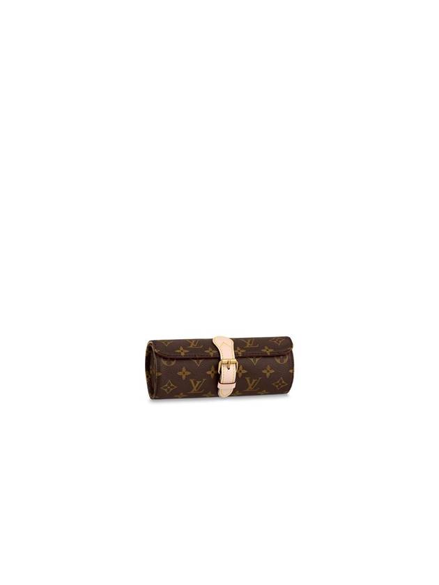 3 Watch Case Pouch Bag Brown - LOUIS VUITTON - BALAAN 1