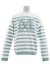 Women's Ragno Striped Knit Top Blue - MAX MARA - BALAAN.