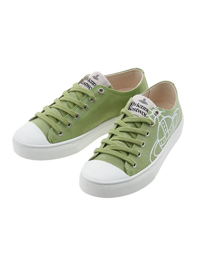 ORB Logo Low Top Sneakers Green - VIVIENNE WESTWOOD - BALAAN 2