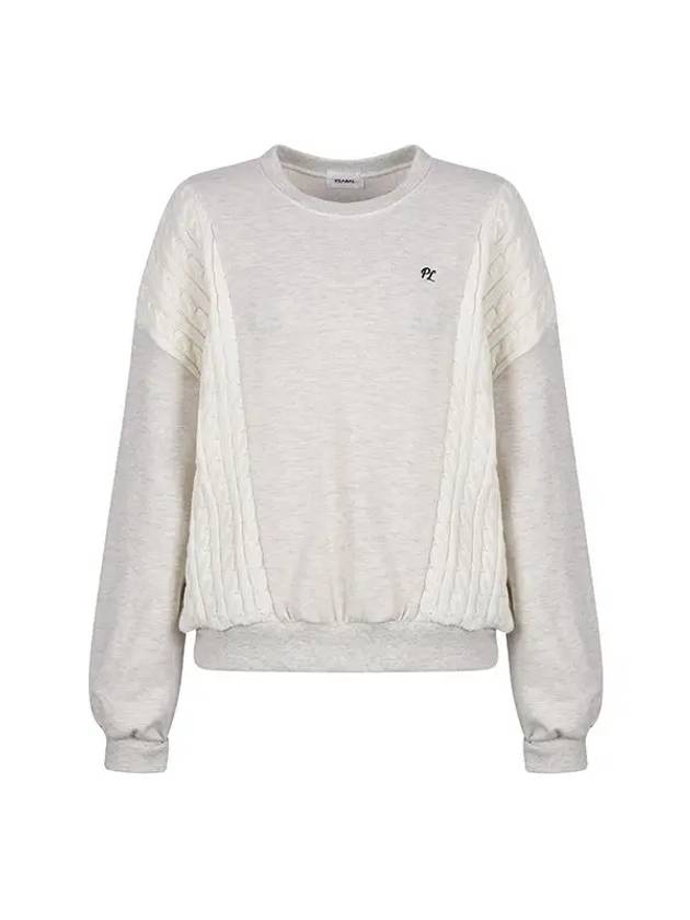 Cable Patch Sweatshirt MW4ME489 - P_LABEL - BALAAN 7