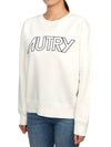 Women's brushed sweatshirt SWIW 408W WHITE - AUTRY - BALAAN 2