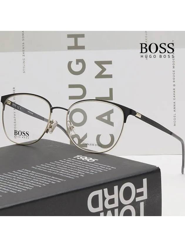 Hugo Boss Glasses Frame BOSS1165 I46 Black Gold Ultralight - HUGO BOSS - BALAAN 2