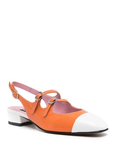 Carel Abricot Leather Slingback Pumps, Brand Size 38 ( US Size 7 ) - CAREL - BALAAN 2