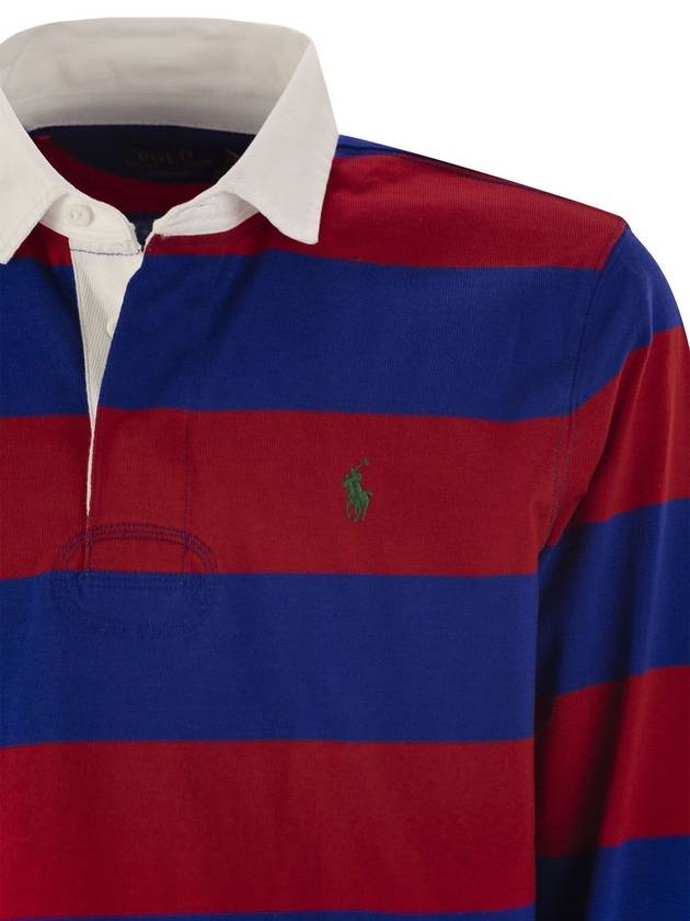 Striped Polo Shirt Red Royal - POLO RALPH LAUREN - BALAAN 5