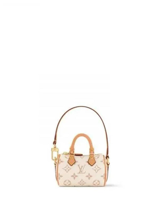 Micro Speedy Bag Charm Gold Beige - LOUIS VUITTON - BALAAN 2