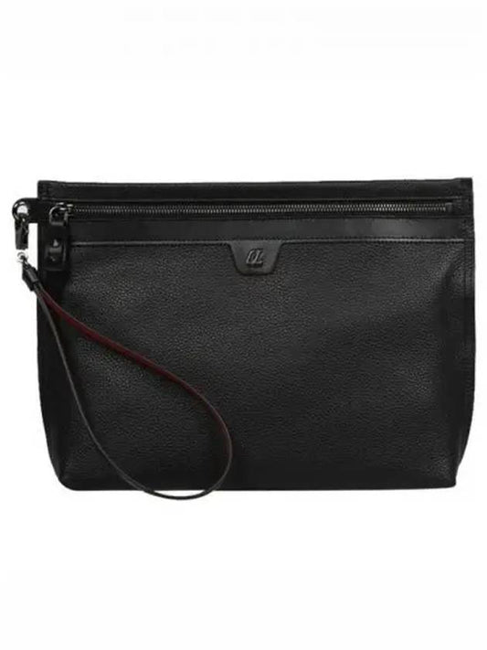 City Pouch Leather Clutch Bag Black - CHRISTIAN LOUBOUTIN - BALAAN 2