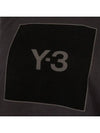 Square Logo Print Cotton Hood Black - Y-3 - BALAAN 9