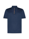 Signature Stripe Trim Polo Shirt Navy - PAUL SMITH - BALAAN 2