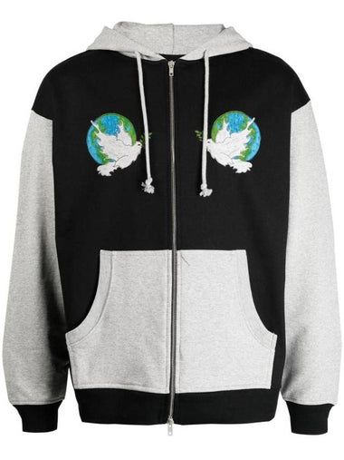 Rassvet Dove Peace Zipped Hoodie Knit Clothing - RASSVET - BALAAN 1