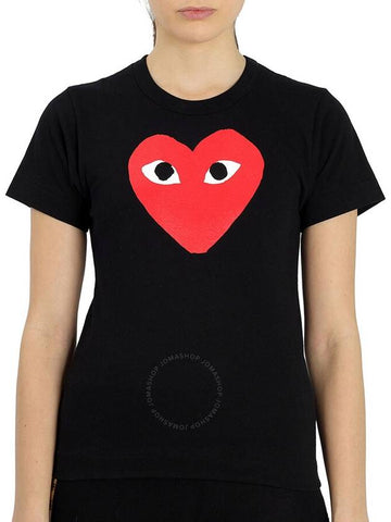 Comme Des Garcons Ladies Short-sleeve Big Heart Print T-shirt, Size Small - COMME DES GARCONS - BALAAN 1