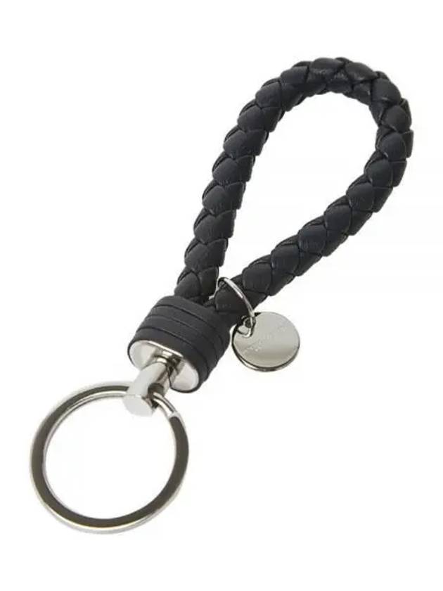 Intrecciato Leather Key Holder Tourmaline - BOTTEGA VENETA - BALAAN 2