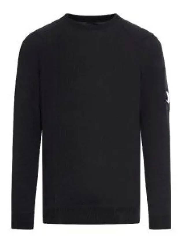 Sea Island Lens Knit Top Black - CP COMPANY - BALAAN 2