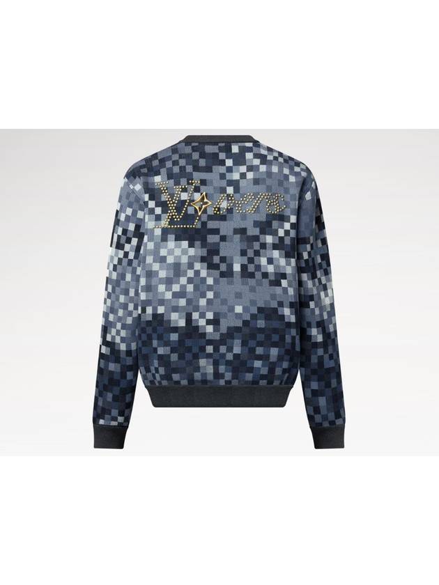 1AGHTO LV Lovers Damouflage Jacquard Pullover - LOUIS VUITTON - BALAAN 3