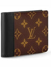 Multiple 2-Fold Bifold Wallet Brown Black - LOUIS VUITTON - BALAAN 3