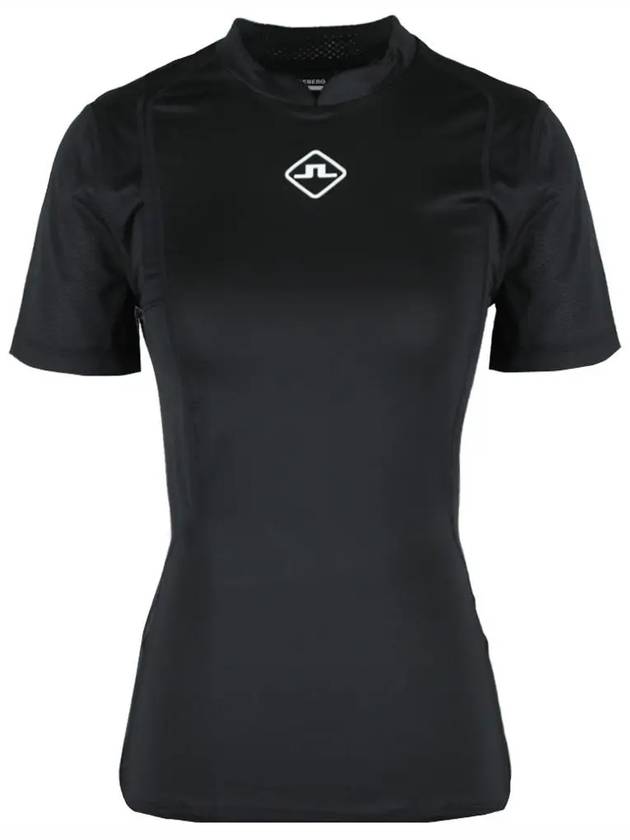 Marsha Logo Short Sleeve T-Shirt Black - J.LINDEBERG - BALAAN 2