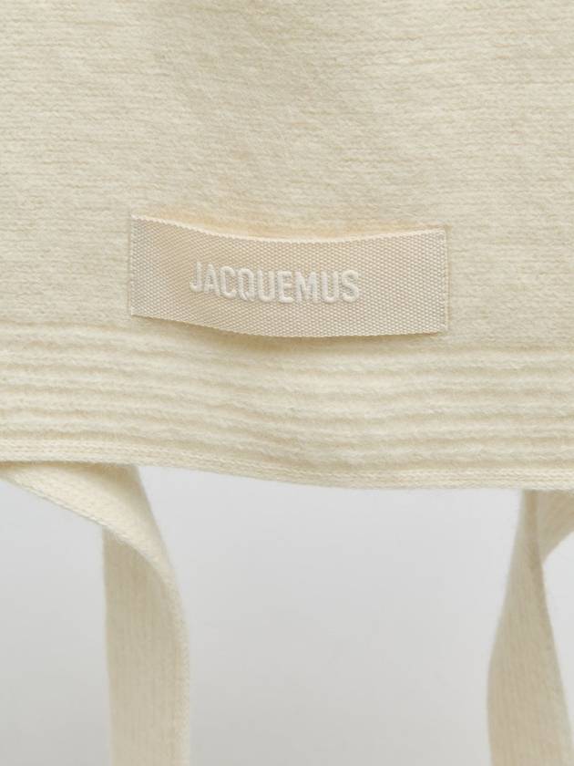 The Gros Grain Muffler Off White - JACQUEMUS - BALAAN 5