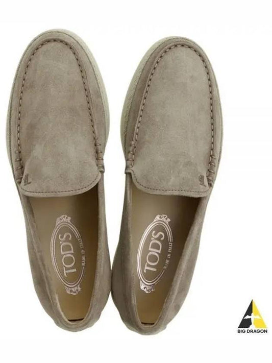 Men's Suede Slip-ons Loafers Beige - TOD'S - BALAAN 2