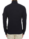 Men's Logo Patch Turtleneck Navy - STONE ISLAND - BALAAN 5