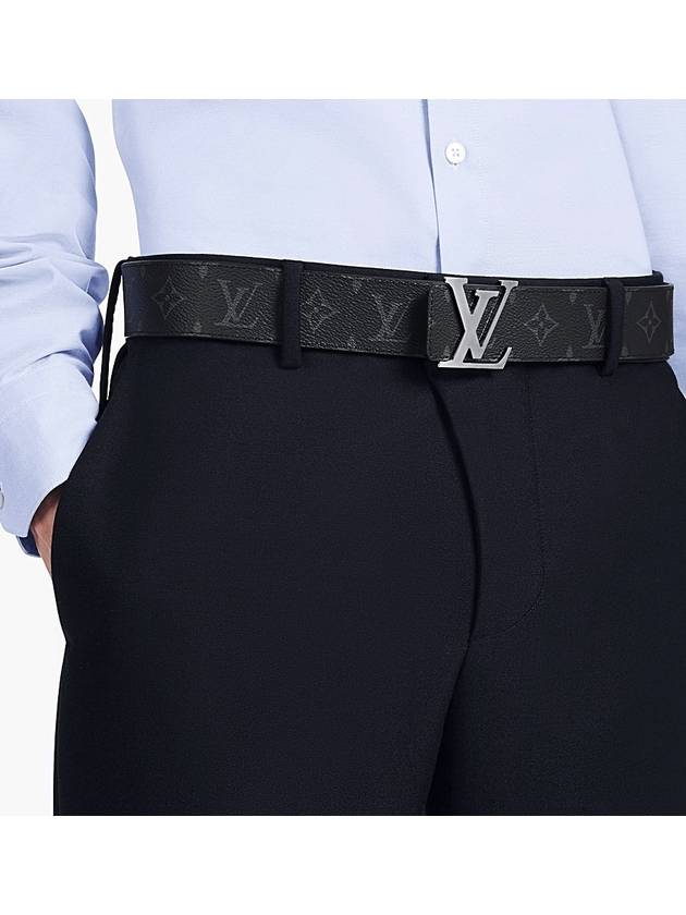 Monogram Eclipse LV silver belt - LOUIS VUITTON - BALAAN 8