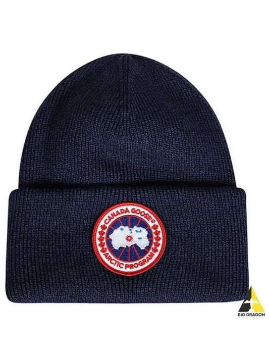 Arctic Disc Torque Wool Beanie Navy - CANADA GOOSE - BALAAN 2