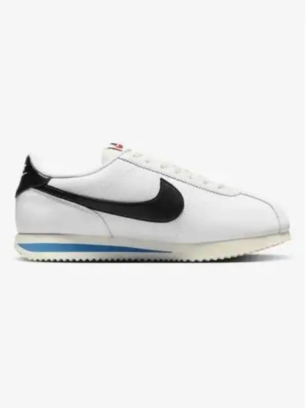 Women's Cortez Low Top Sneakers Black White - NIKE - BALAAN 2