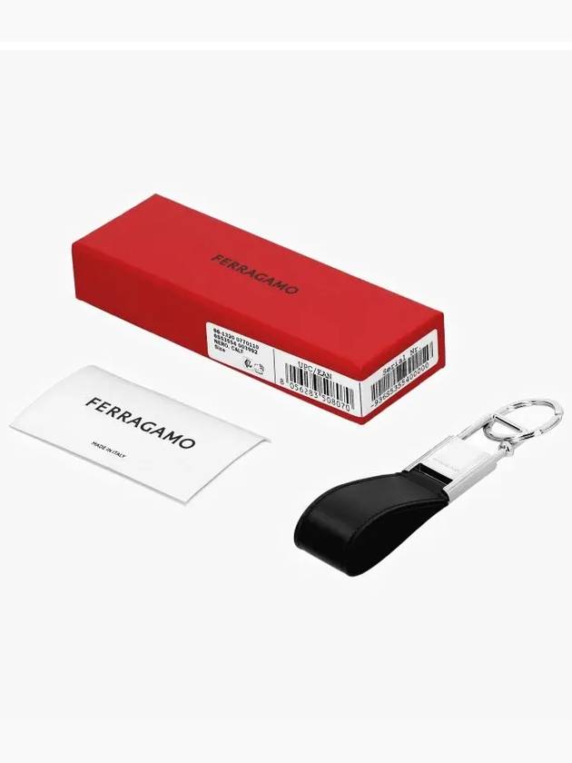 Logo Key Ring Black - SALVATORE FERRAGAMO - BALAAN 4