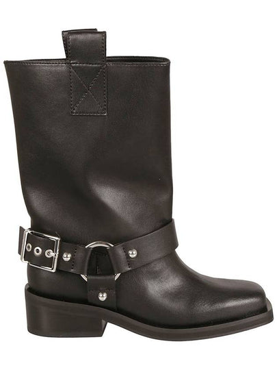 Shaft Boots Middle Boots Black - GANNI - BALAAN 2