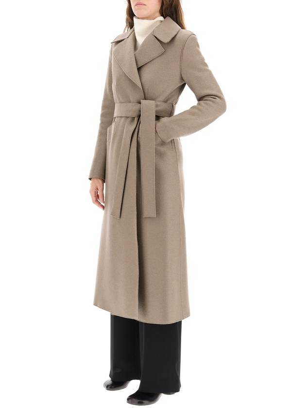 long pressed wool coat - HARRIS WHARF LONDON - BALAAN 4