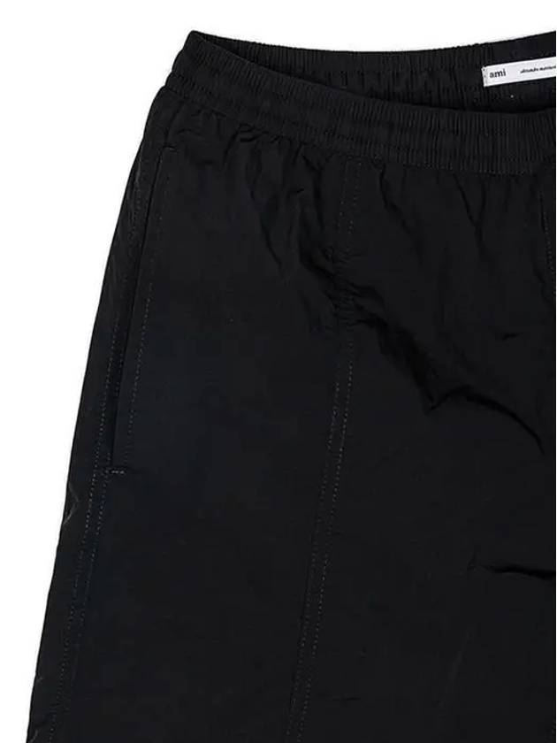 Logo Swim Shorts Black - AMI - BALAAN 5