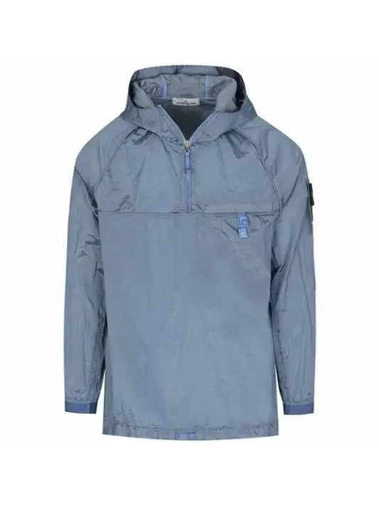 Men's Waffen Patch Metal Nylon Anorak Powder Blue - STONE ISLAND - BALAAN 2