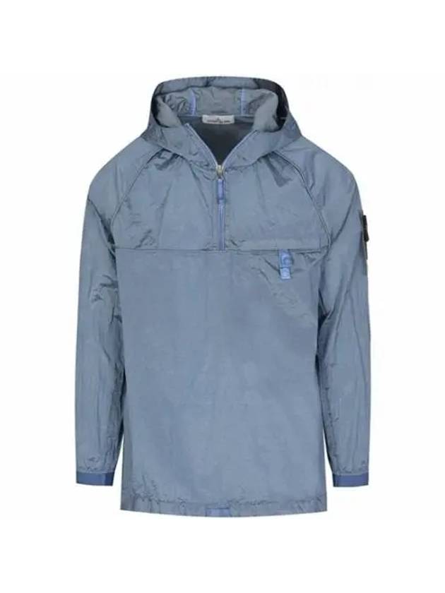 Men's Wappen Patch Metal Nylon Anorak Powder Blue - STONE ISLAND - BALAAN 1