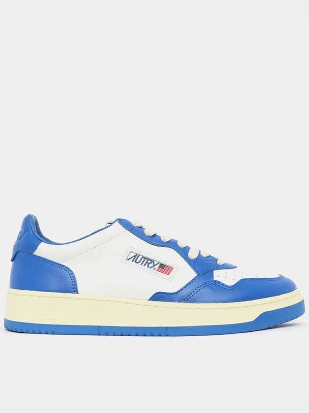 Men's Medalist Low Leather Sneakers Blue - AUTRY - BALAAN 2