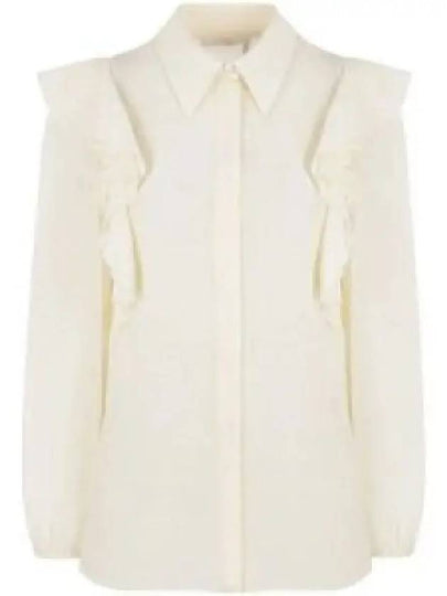 Ruffles Shirt Coconut Milk - CHLOE - BALAAN 2