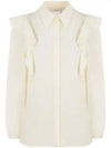 Ruffles Shirt Coconut Milk - CHLOE - BALAAN 2