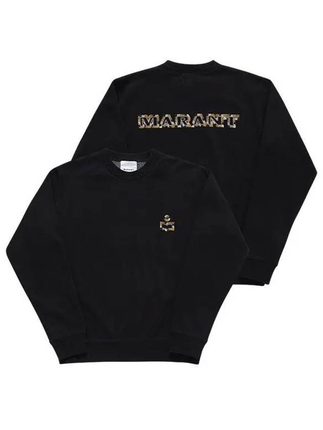 Mikoe Embroidered Logo Cotton Sweatshirt Black - ISABEL MARANT - BALAAN 2