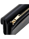 Triomphe Compact Shiny Calfskin Coin Half Wallet Black - CELINE - BALAAN 8