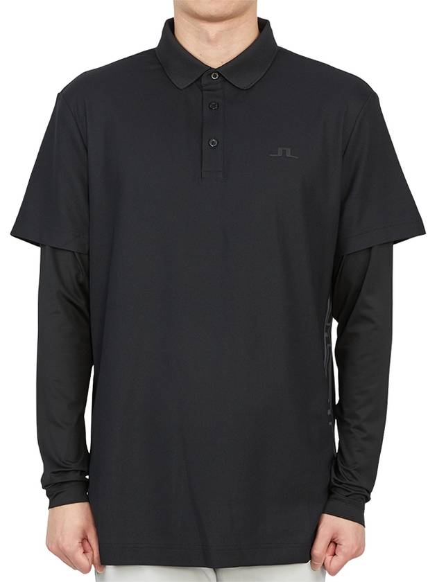 Liam Regular Fit Long Sleeve PK Shirt Black - J.LINDEBERG - BALAAN 2