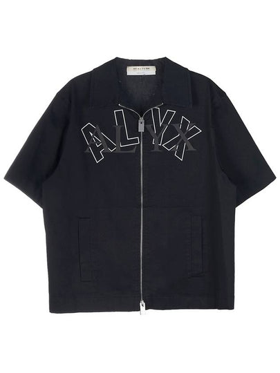 Logo Zipper Long Sleeve Shirt Black - 1017 ALYX 9SM - BALAAN 2