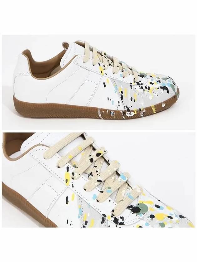 Replica Paint Drop Low Top Sneakers White - MAISON MARGIELA - BALAAN 5