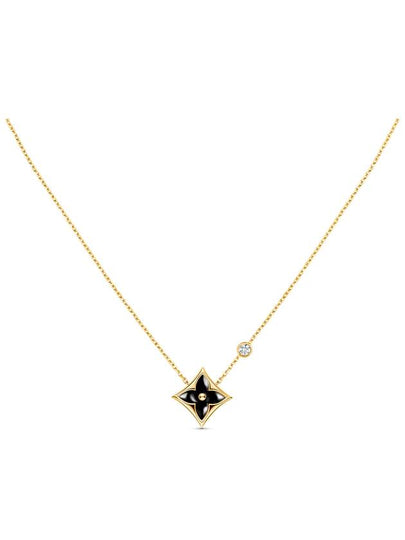 Color Blossom BB Star Pendant Necklace Black Gold - LOUIS VUITTON - BALAAN 2