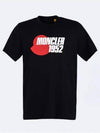 Genius Logo Motif Short Sleeve T-Shirt Navy - MONCLER - BALAAN.