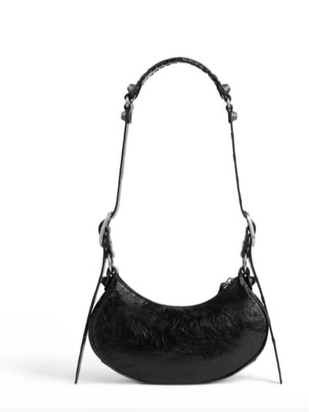 Le Cagole XS Lambskin Shoulder Bag Black - BALENCIAGA - BALAAN 4