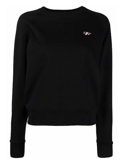 Tricolor Fox Patch Adjusted Sweatshirt Black - MAISON KITSUNE - BALAAN 2